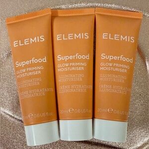 ELEMIS Superfood Glow Priming Moisturiser - illuminating moisturizer. Set of 3.